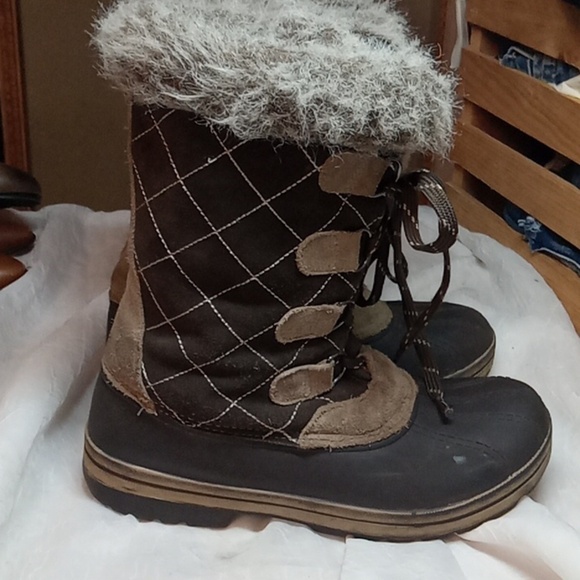 Polar edge women's fur winter boots size 8 - Picture 2 of 11